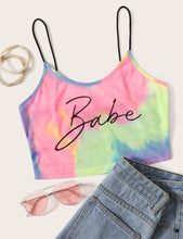#BABE Tye Dye Cami Crop Top