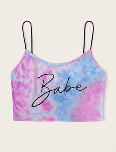 #BABE Tye Dye Cami Crop Top